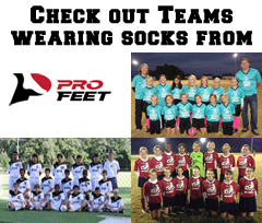 Teams wearing Pro Feet socks